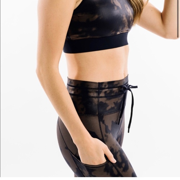 Zyia Hendrix Active Metallic 7/8 Luxe Leggings Sz 14-16 - Picture 13 of 16